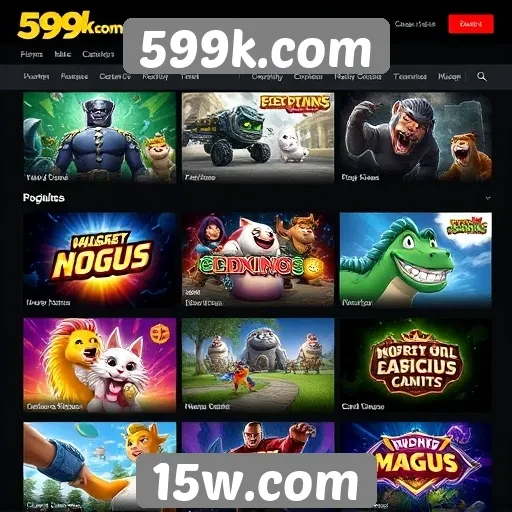 Plataforma 599k.com oferece diversidade em jogos online